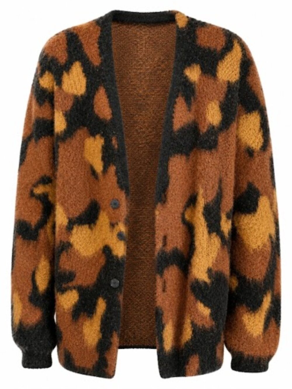 ASOS Cheetah Print Acrylic Cardigan – Size XL